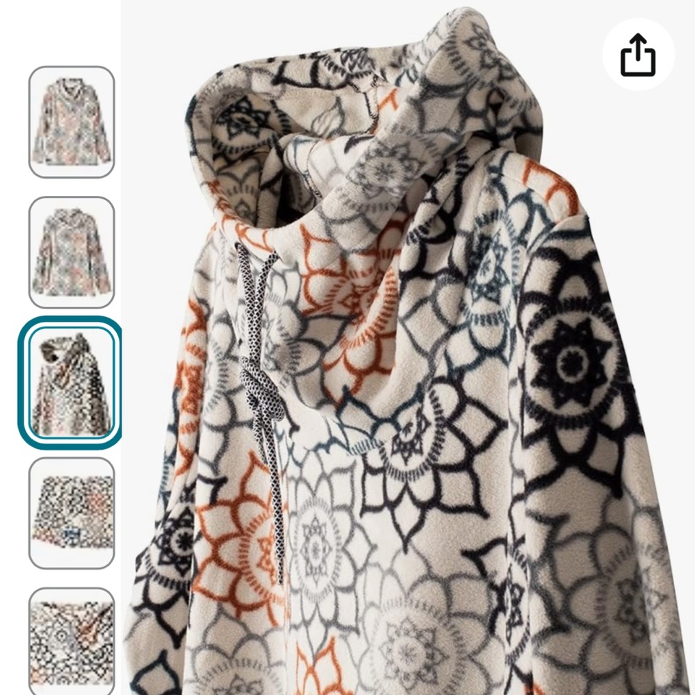 KAVU, patterned fleece/hoodie - Picture 5 of 12